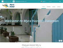 Tablet Screenshot of dalyanhotelmyra.com